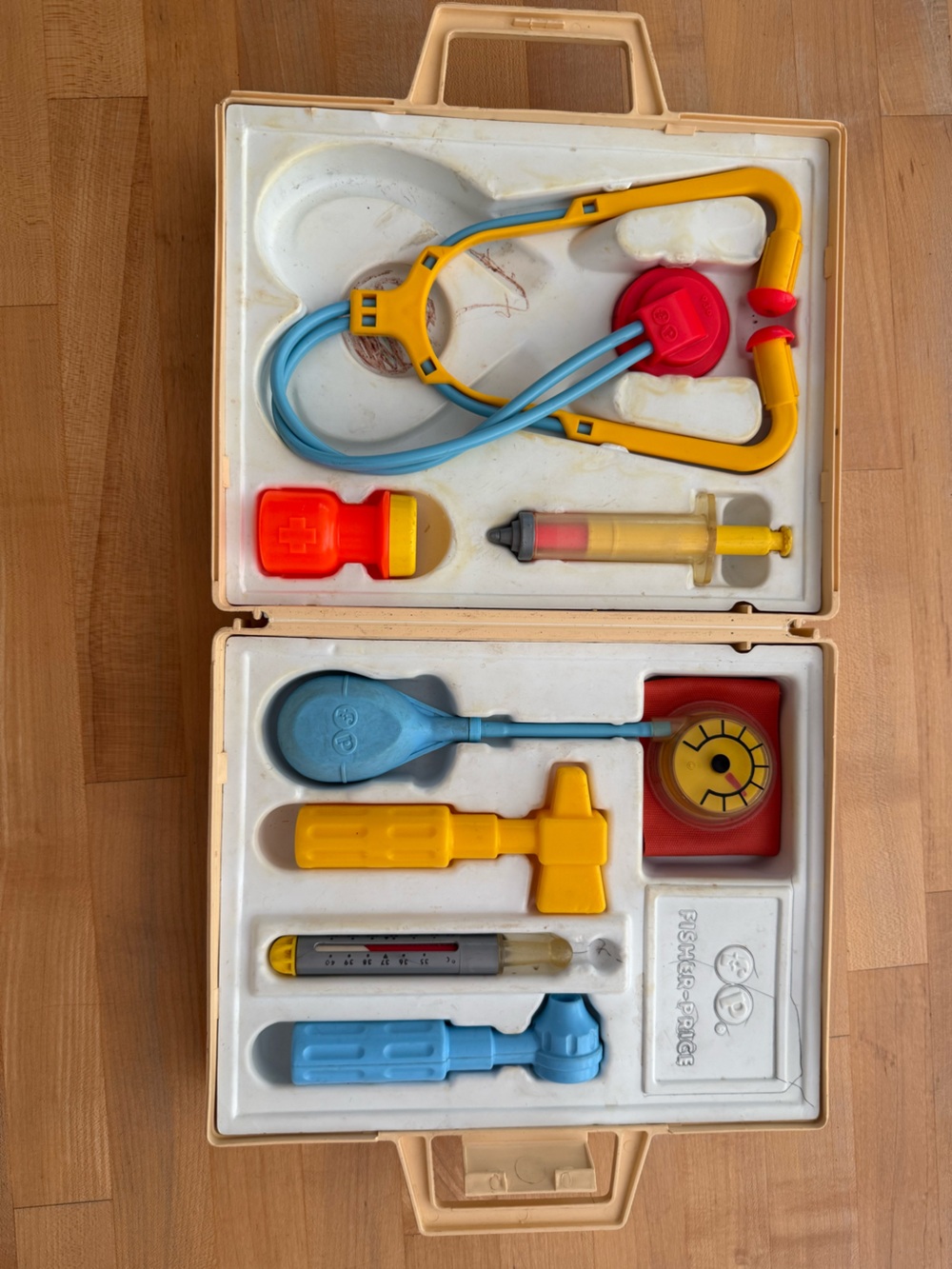 Vintage 1977 Fisher Price Medical Toy Kit